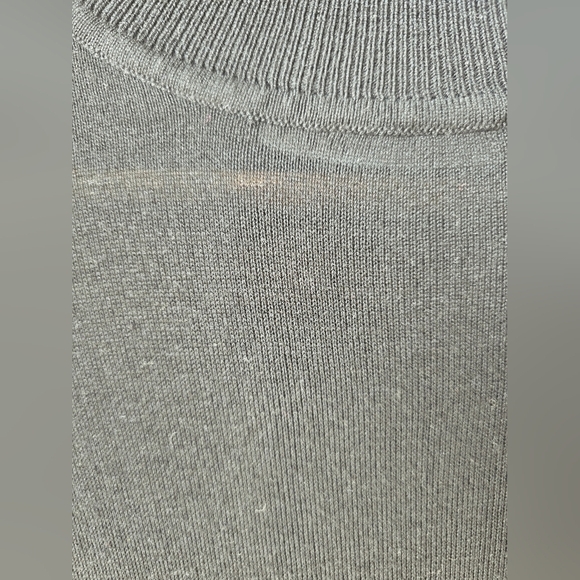 Zara Mockneck Fine Knit Classic Black Sweater Top Long Sleeve Size M - Picture 3 of 7